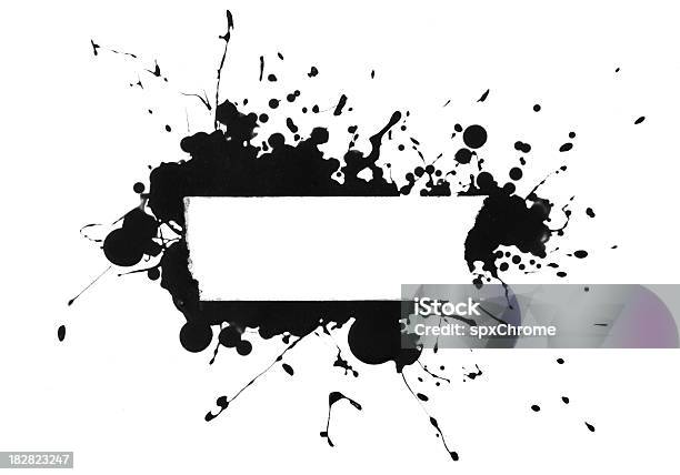 Paint Splatter Banner Stock Photo - Download Image Now - Arts Culture and Entertainment, Backgrounds, Blank