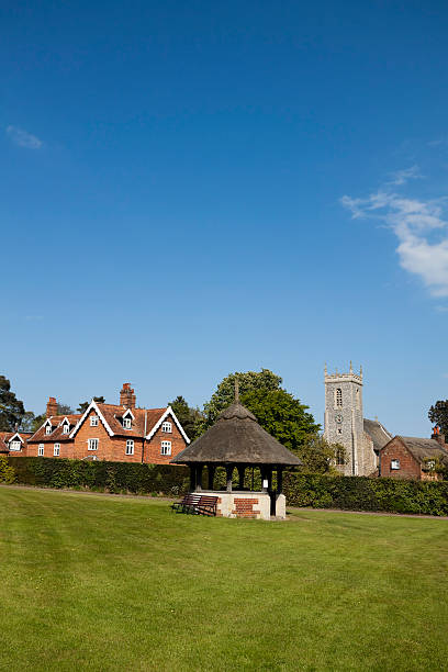 istock Village green at Woodbastwick, Norfolk 182823416