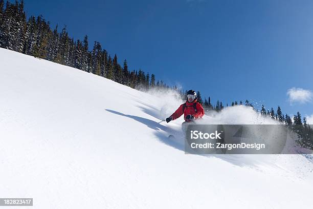 Powder Skiing Stock Photo - Download Image Now - British Columbia, Canada, Copy Space