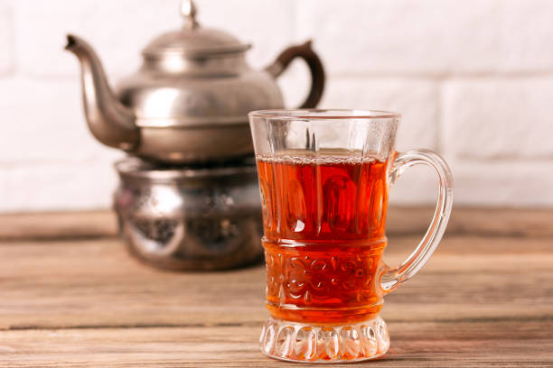 istock Turkish teapot and glass of tea. 1828241829