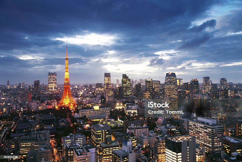Torre di Tokyo - Foto stock royalty-free di Prefettura di Tokyo