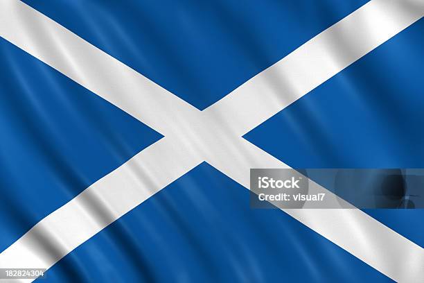 Bandera De Escocia Foto de stock y más banco de imágenes de Bandera escocesa - Bandera escocesa, Bandera, Escocia