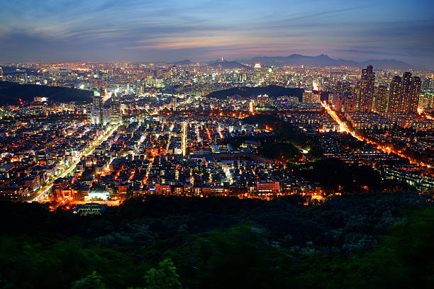 istock Night view of Seoul 182824375