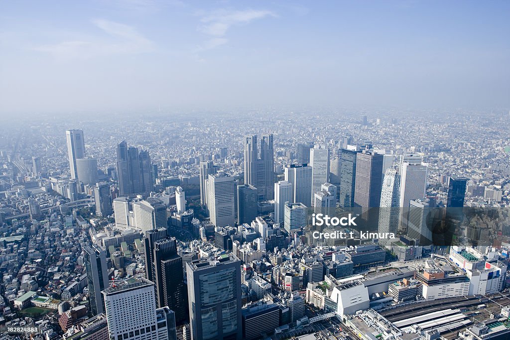 Aerial View of Shinjuku, Tokyo "Aerial View of Shinjuku, Tokyo" Aerial View Stock Photo