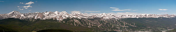 panorama de montagnes de ten mile - tenmile range photos et images de collection