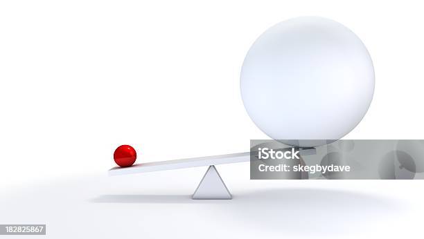 Small Ball Out Balance Stock Photo - Download Image Now - Large, Small, Concepts