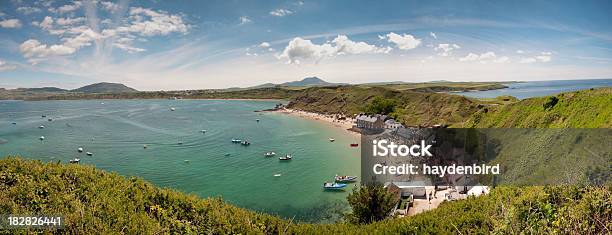 Horse Shoe Bay And Blue Sky Stock Photo - Download Image Now - Gower Peninsular, Wales, Portmeirion