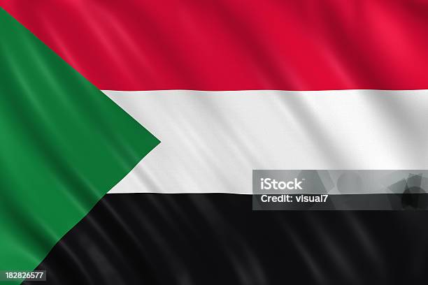 Sudan Flag Stock Photo - Download Image Now - Colors, Copy Space, Flag