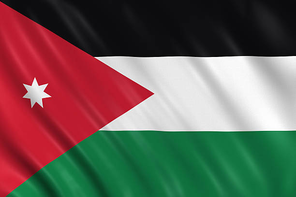 jordan flag stock photo
