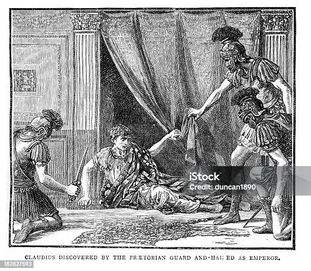 로마 황제 클라우디오스 로마 군대의 백부장에 대한 스톡 벡터 아트 및 기타 이미지 - 로마 군대의 백부장, 황제, Claudius I