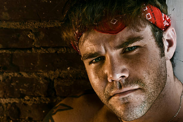 istock Portrait of a working man with bandana 182827911
