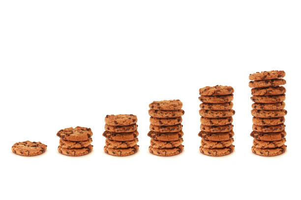 istock Increasing graph of chocolate chip cookies 182828515