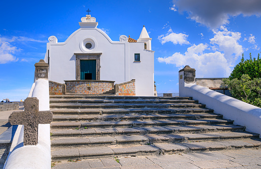 The church is the symbol of the municipality of Forio. The style is unique: the church, even in its elegant simplicity, has byzantine architecture style, Moorish and Mediterranean architecture in a wonderful fusion of graceful and harmonious shapes.