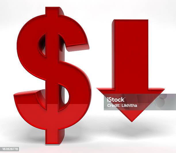 Moving Downdollar Stockfoto und mehr Bilder von Dollar-Taste - Dollar-Taste, Dollarsymbol, Finanzen