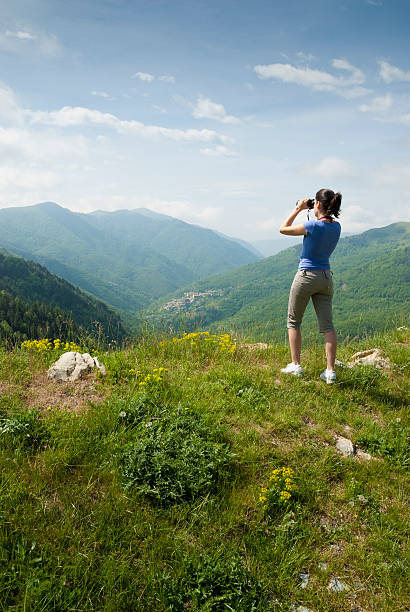 istock Young woman crowns the horizon 182830234