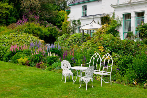 Beautiful formal garden in Ireland.SEE ALL FLOWERS & PLANTS: