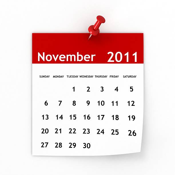 2011 년 11월-달력 시리즈 - november calendar 2011 time 뉴스 사진 이미지