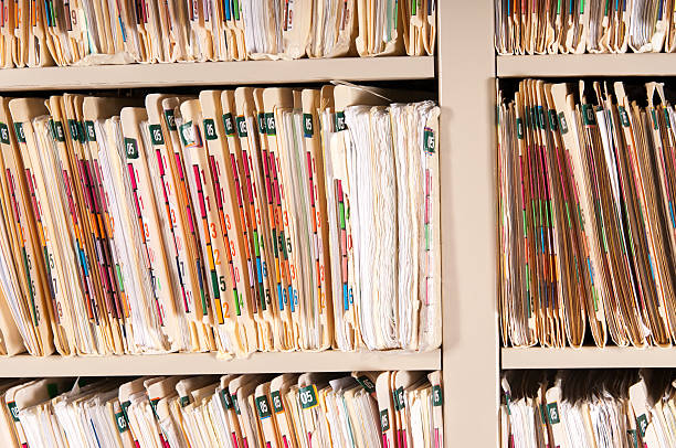 istock Medical Records Shelves - Huge Record 182830870