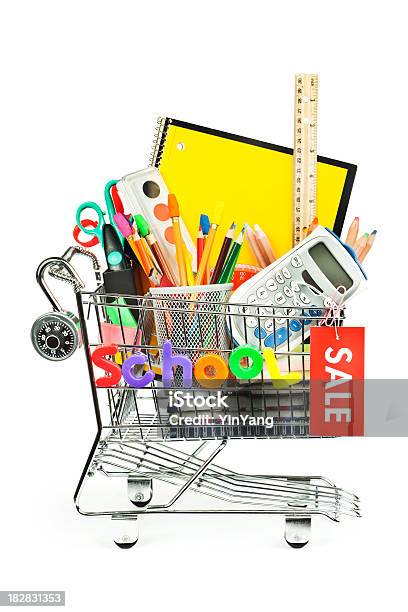 Voltar Para A Escola Educação Carrinho De Compras Para Produtos Equipamentos Médicos - Fotografias de stock e mais imagens de Autoridade