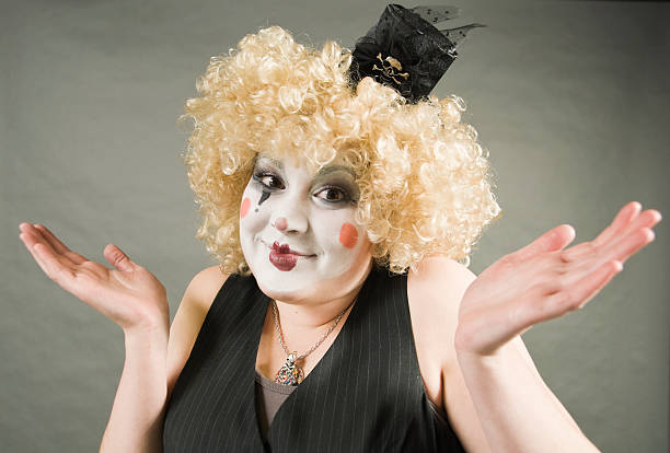 istock Female Clown portrait 182831367
