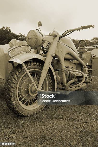Ww2 German Bmw Motorcycle Stock Photo - Download Image Now - Concepts, German Military, Manufactured Object