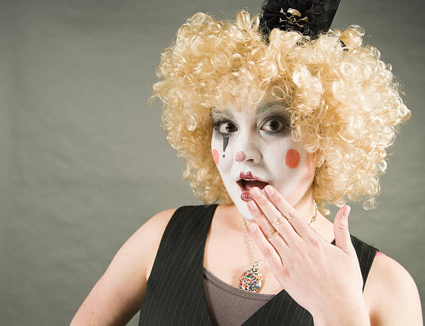 istock Female Clown with Facial Expression 182831708