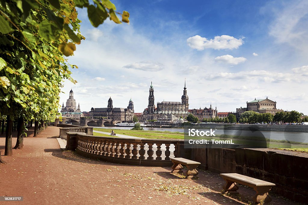 Dresden Skyline, Germany Panoramic Skyline of Dresden with River Elbe in the foreground and Frauenkirche, Hofkirche and Semper opera house. Need more: Dresden - Germany Stock Photo