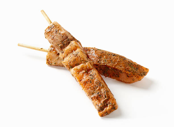istock Raw Salmon Souvlaki Skewers 182831794