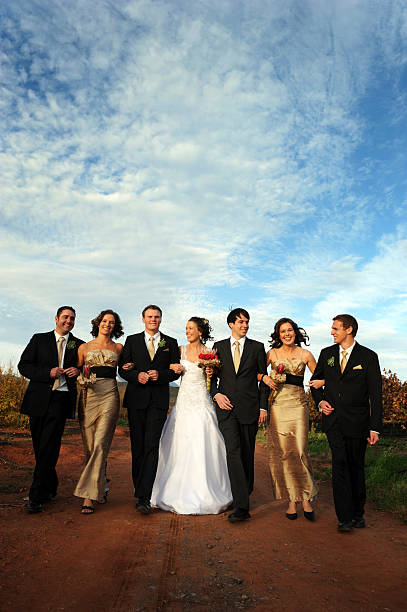 istock People posing for a photograph at a wedding 182831800
