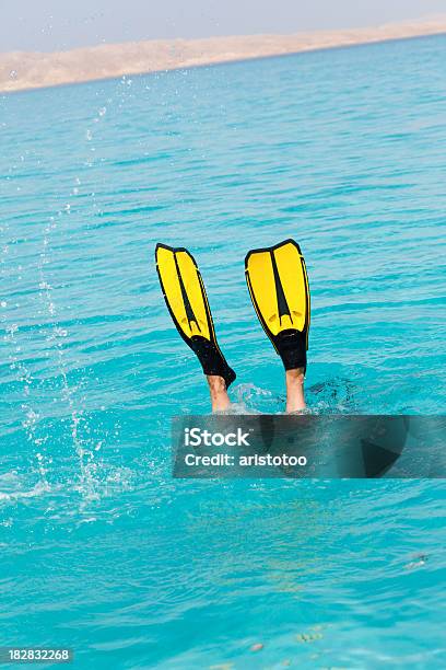 Mujer Buceo En El Mar Foto de stock y más banco de imágenes de Adulto - Adulto, Agua, Aleta - Equipo de buceo