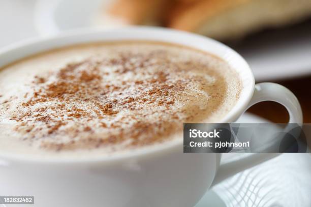 Cappuccino Stock Photo - Download Image Now - Biscotti, Cafe Macchiato, Cappuccino