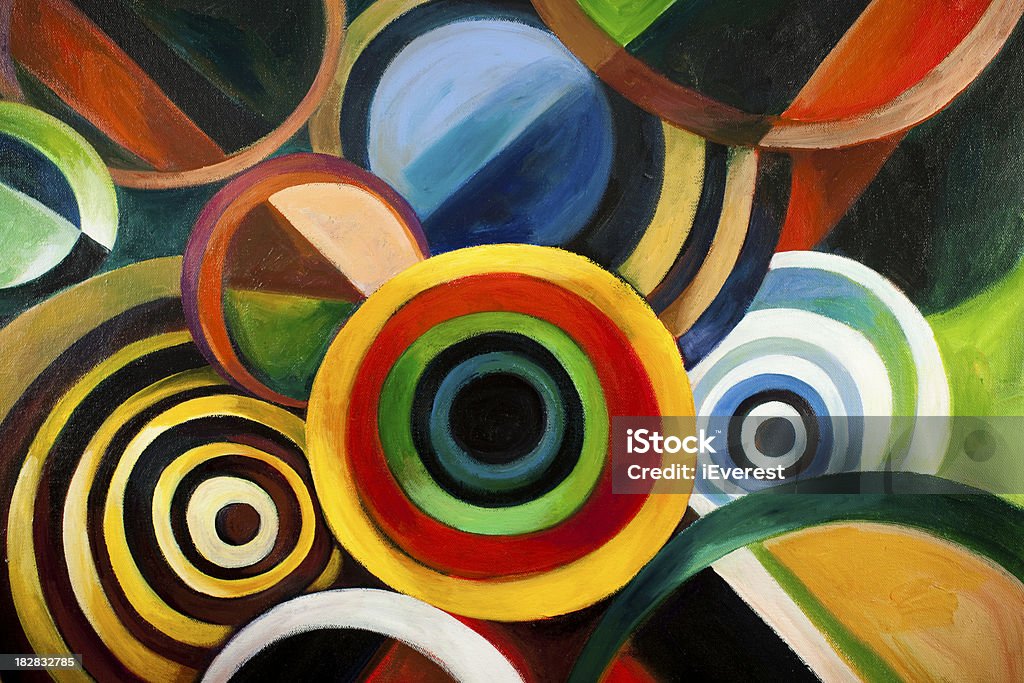 Circle Backgrounds "Creative painting with Circle Backgrounds, Artwork is created and painted by myself." Abstract stock illustration