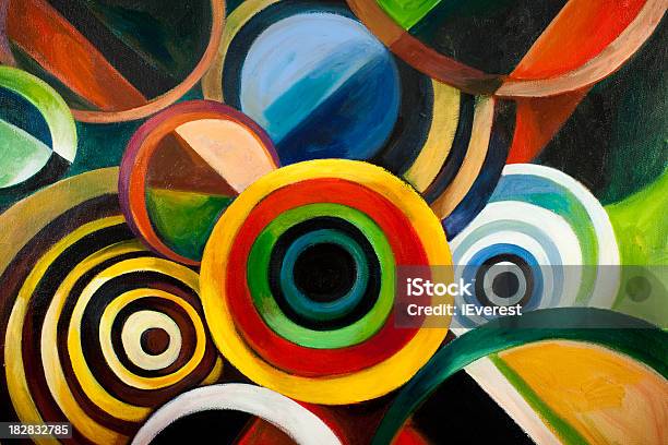 Circle Backgrounds Stock Illustration - Download Image Now - Abstract, Acrylic Painting, Art