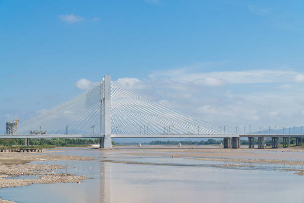 istock Steel Cable Suspension Bridge 1828328923