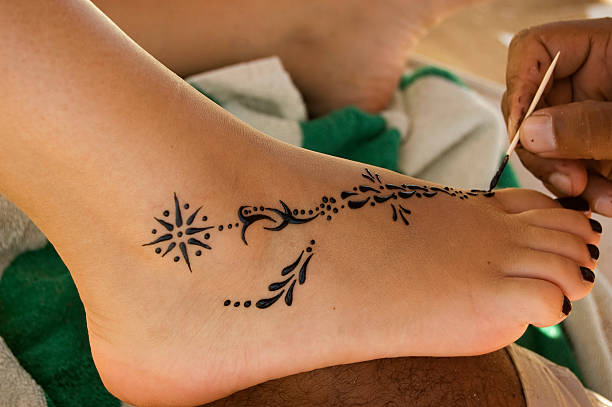 istock football henna tatoo 182833474