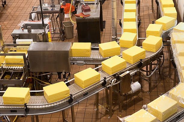 istock Food Factory - Packaging Cheese 182833577