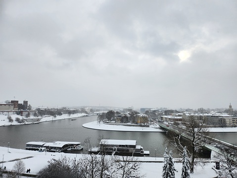 River Spree in Berlin in wintertime