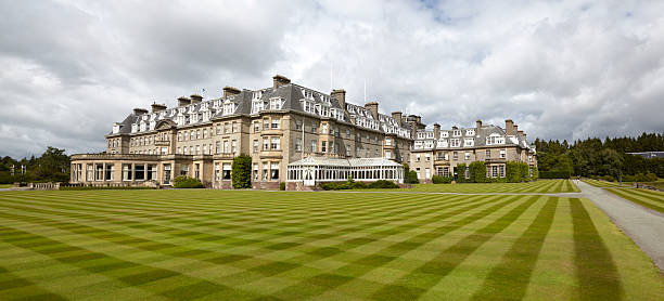 Gleneagles Hotel - Tourism Resort, Scotland stock photo