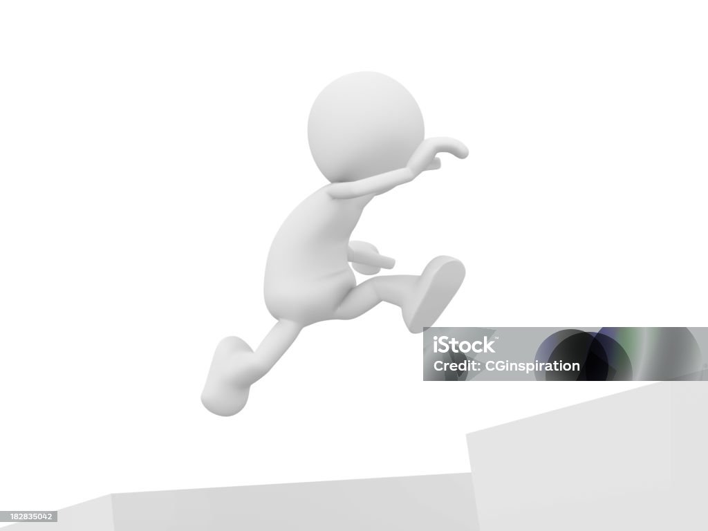 Prendere la Salto - Foto stock royalty-free di Bianco