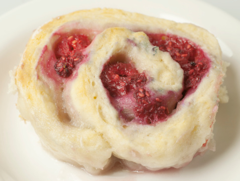 raspberry twist sweet roll