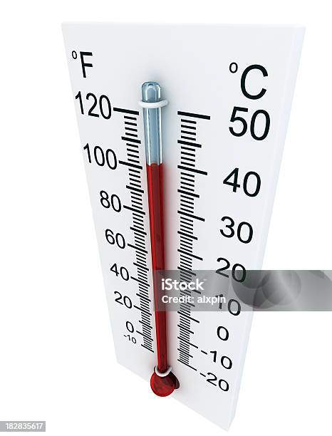 Thermometer Stock Photo - Download Image Now - Heat - Temperature, Thermometer, Three Dimensional