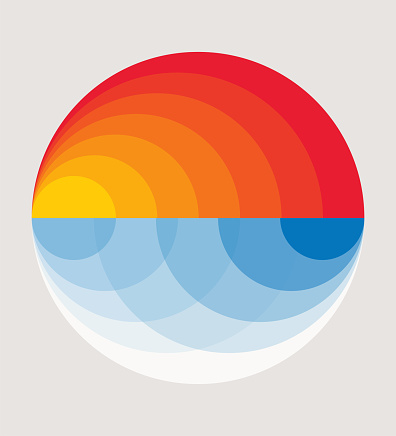 abstract colors circle smooth gradient pattern