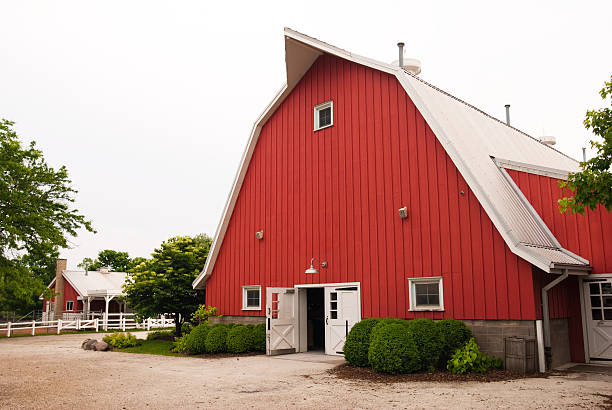 istock Red Barn at Lincoln Park Zoo in Chicago, IL 182836049