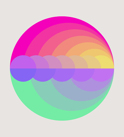 abstract colors circle blend gradient pattern