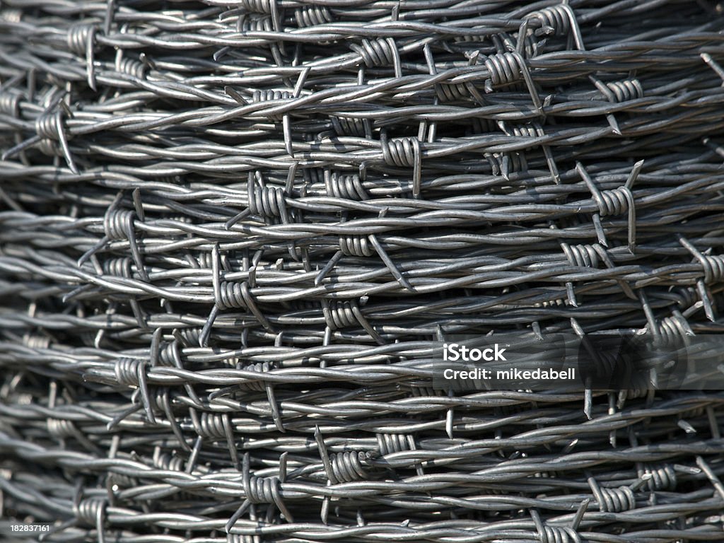 Stacheldraht - Lizenzfrei Baugewerbe Stock-Foto