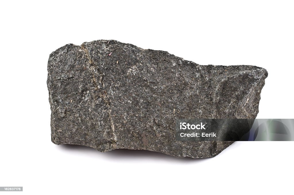Rock sobre fondo blanco - Foto de stock de Con textura libre de derechos