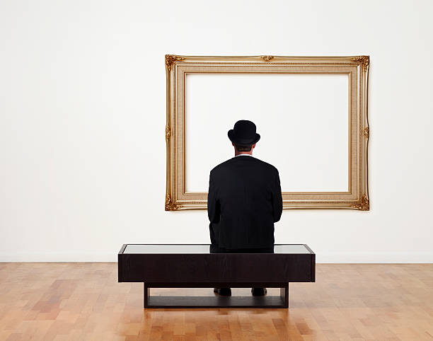 istock Businessman Sitting in a Art Gallery 182837192