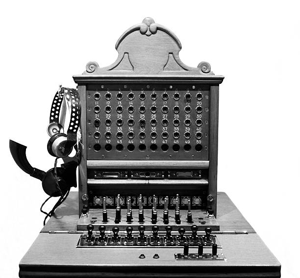 istock Very old telephone equipment 182837982