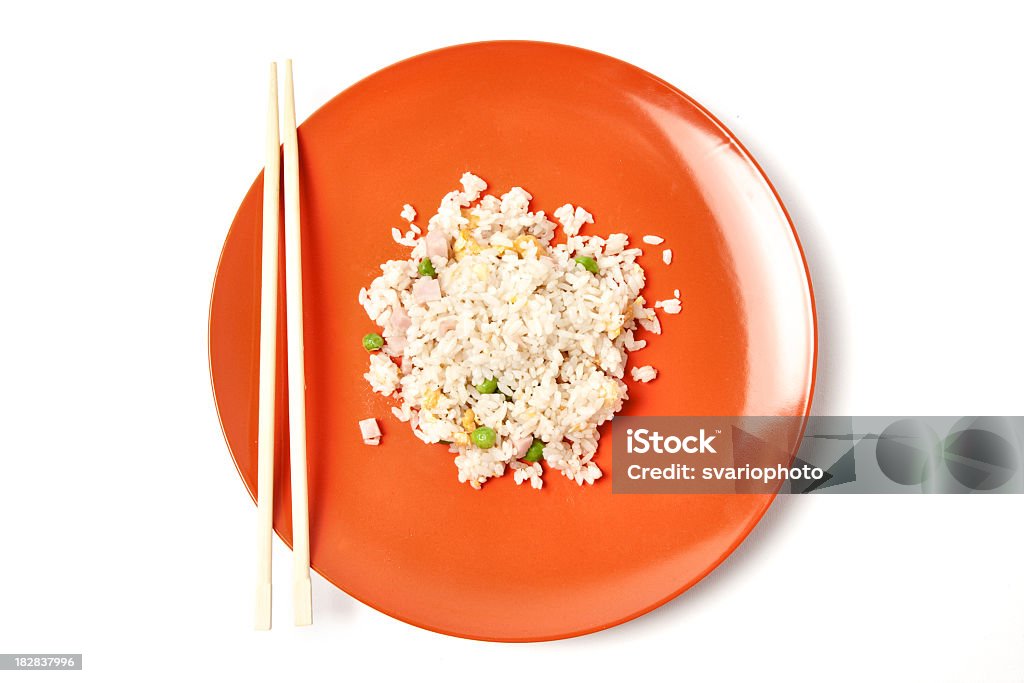 Chino arroz con verduras y los huevos - Foto de stock de Alimento libre de derechos