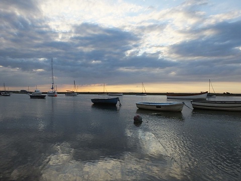 Coastal Scene at Burnham Staithes, Norfolk, UK